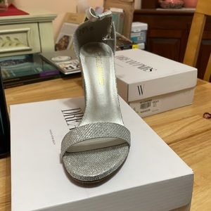 Silver heels size 6.5